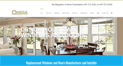 Desktop Screenshot of omegawindowsanddoors.com